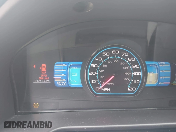 2012 Ford Fusion Hybrid with VIN 3FADP0L38CR218345, listed as a IAAI auction lot 42288247 with 217,118 mi miles and . Bid and sale history available at DreamBid. Image 7.