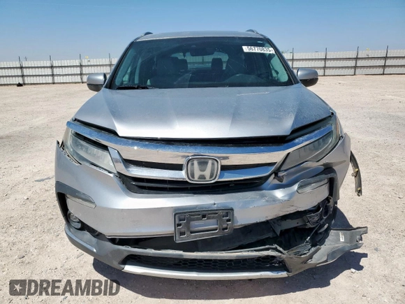 2019 Honda Pilot Elite with VIN 5FNYF6H09KB057259, listed as a Copart auction lot 56770835 with 74,492 mi miles and Salvage title. Bid and sale history available at DreamBid. Image 5.