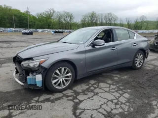 2015 Infiniti Q50 Premium with VIN JN1BV7AR6FM419944, listed as a Copart auction lot 55504355 with 101,886 mi miles and Salvage Title. Bid and sale history available at DreamBid. Image 1.