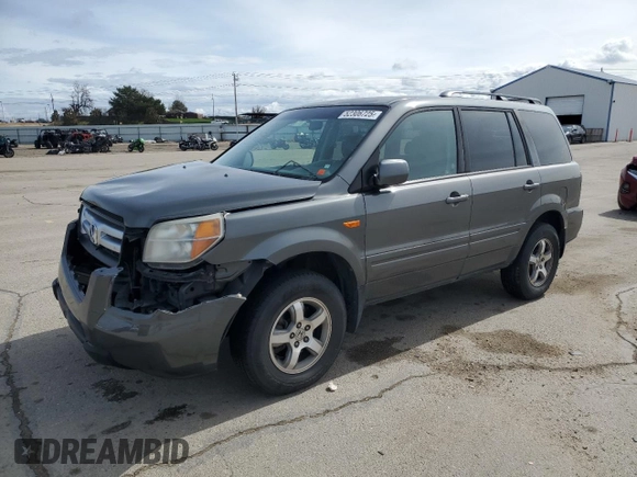 2007 Honda Pilot EX with VIN 2HKYF18427H514637, listed as a Copart auction lot 52306725 with 142,578 mi miles and Salvage Title. Bid and sale history available at carsss.com. Image 1.