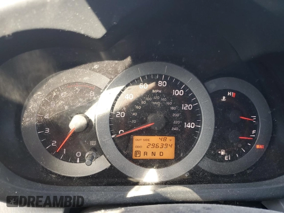 2007 Toyota RAV4 Ltd with VIN JTMBK34VX75019775, listed as a Copart auction lot 44190105 with 296,394 mi miles and Salvage Title. Bid and sale history available at carsss.com. Image 9.