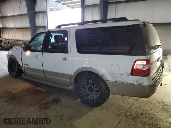2007 Ford Expedition Max Eddie Bauer with VIN 1FMFK18577LA30515, listed as a Copart auction lot 88598315 with 143,270 mi miles and Salvage Title. Bid and sale history available at DreamBid. Image 2.
