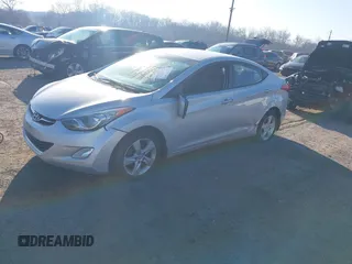 2012 Hyundai Elantra Limited with VIN KMHDH4AE9CU304965, listed as a IAAI auction lot 41752391 with 77,489 mi miles. Bid and sale history available at carsss.com. Image 2.