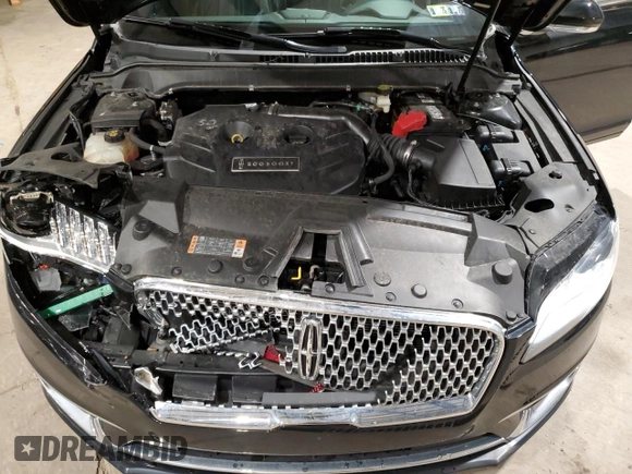 2017 Lincoln MKZ Reserve with VIN 3LN6L5F95HR638594, listed as a Copart auction lot 51854195 with 73,232 mi miles and Salvage Title. Bid and sale history available at DreamBid. Image 11.