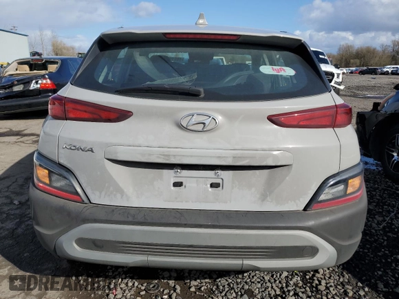 2023 Hyundai Kona SE with VIN KM8K22AB9PU036413, listed as a Copart auction lot 48015535 with 38,931 mi miles and Salvage Title. Bid and sale history available at DreamBid. Image 6.