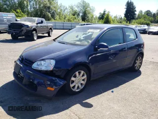 2007 Volkswagen Rabbit with VIN WVWBR71K07W252104, listed as a Copart auction lot 61138054 with 134,219 mi miles and Salvage Title. Bid and sale history available at carsss.com. Image 1.