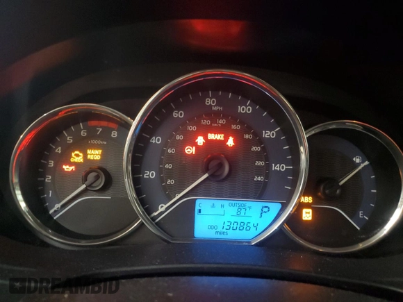 2016 Toyota Corolla L with VIN 2T1BURHE5GC651903, listed as a Copart auction lot 58674085 with 130,864 mi miles and Salvage title. Bid and sale history available at DreamBid. Image 9.