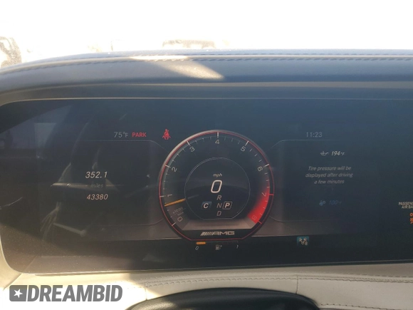 2018 Mercedes-Benz S 63 AMG with VIN WDDUG8JB6JA418611, listed as a Copart auction lot 74200443 with 43,380 mi miles and . Bid and sale history available at DreamBid. Image 9.