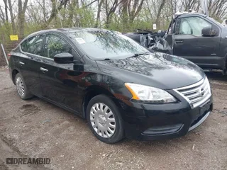 2015 Nissan Sentra SV with VIN 3N1AB7AP8FY383853, listed as a IAAI auction lot 41921081 with 89,866 mi miles. Bid and sale history available at carsss.com. Image 1.