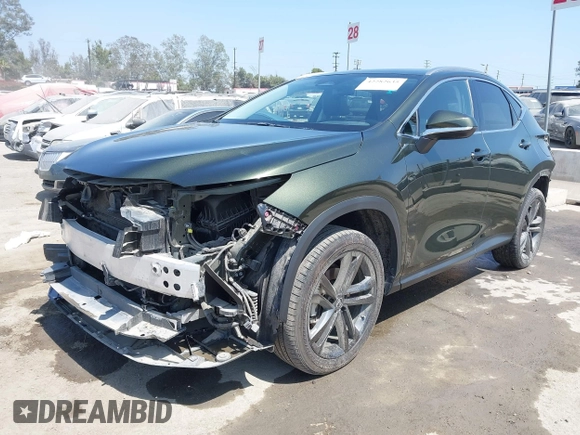 2023 Lexus NX 450h+ Luxury with VIN JTJHKCFZ0P2017929, listed as a IAAI auction lot 42282635 with 18,611 mi miles and . Bid and sale history available at DreamBid. Image 2.