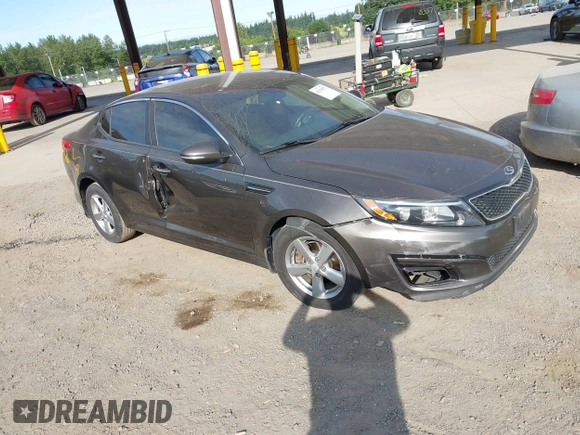 2015 Kia Optima LX with VIN 5XXGM4A77FG353705, listed as a IAAI auction lot 42519873 with 126,066 mi miles and . Bid and sale history available at DreamBid. Image 1.