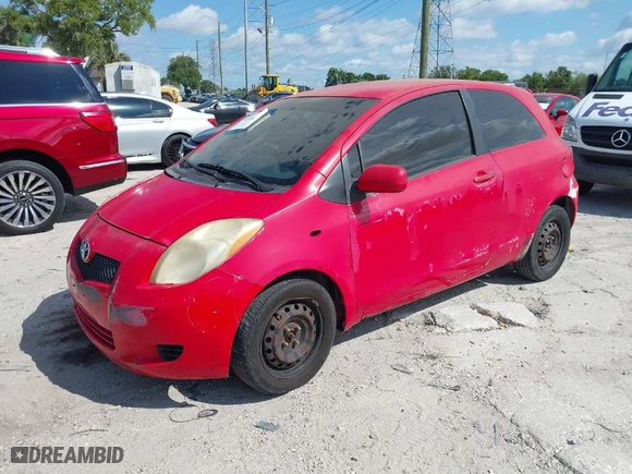 2007 Toyota Yaris with VIN JTDJT923375055871, listed as a IAAI auction lot 42038371 with 115,209 mi miles. Bid and sale history available at carsss.com. Image 2.