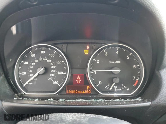 2010 BMW 1 Series 128i with VIN WBAUP9C5XAVL89207, listed as a Copart auction lot 80018904 with 124,842 mi miles and Salvage Title. Bid and sale history available at DreamBid. Image 9.