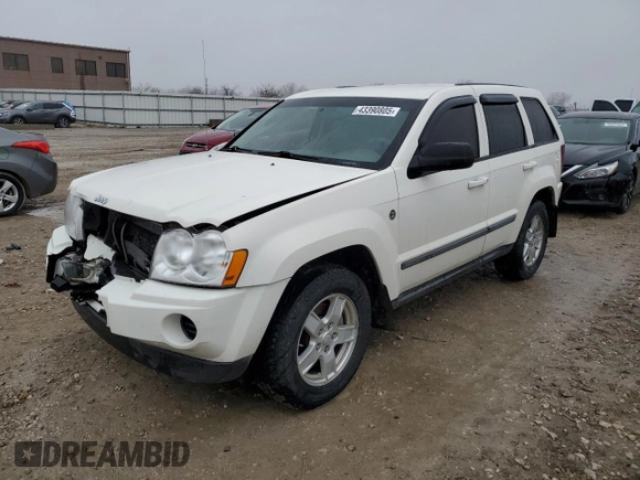 2007 Jeep Grand Cherokee Laredo z VIN 1J8HR48P17C616924, wystawiony jako Copart lot #43390805 z przebiegiem 180 141 mil mil oraz Szkoda całkowita • Salvage title. Historia ofert i sprzedaży dostępna na DreamBid. Obrazek 1.