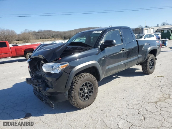 2022 Toyota Tacoma 2WD SR with VIN 3TYRZ5CN9NT021097, listed as a Copart auction lot 48436885 with 52,572 mi miles and Salvage Title. Bid and sale history available at carsss.com. Image 1.
