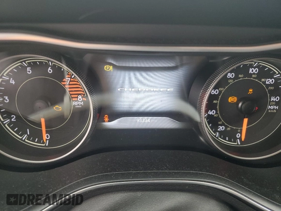 2019 Jeep Cherokee Limited with VIN 1C4PJMDX6KD122304, listed as a Copart auction lot 55560005 with 93,334 mi miles and Salvage Title. Bid and sale history available at DreamBid. Image 9.