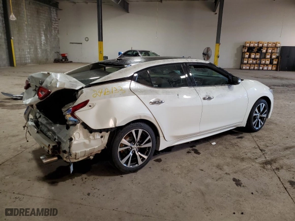 2017 Nissan Maxima SV with VIN 1N4AA6AP8HC440130, listed as a Copart auction lot 83449764 with 80,323 mi miles and Salvage Title. Bid and sale history available at carsss.com. Image 3.