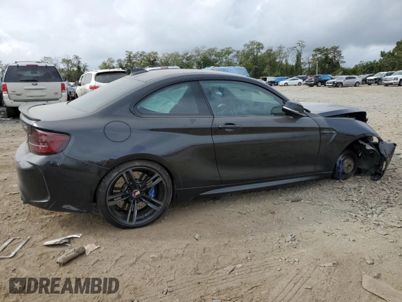 2018 BMW M2 with VIN WBS1J5C51JVD36181, listed as a Copart auction lot 70202013 with 34,549 mi miles. Bid and sale history available at carsss.com. Image 3.