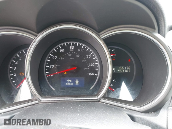 2013 Nissan Murano SV with VIN JN8AZ1MW9DW305213, listed as a IAAI auction lot 42160736 with 166,178 mi miles. Bid and sale history available at carsss.com. Image 7.