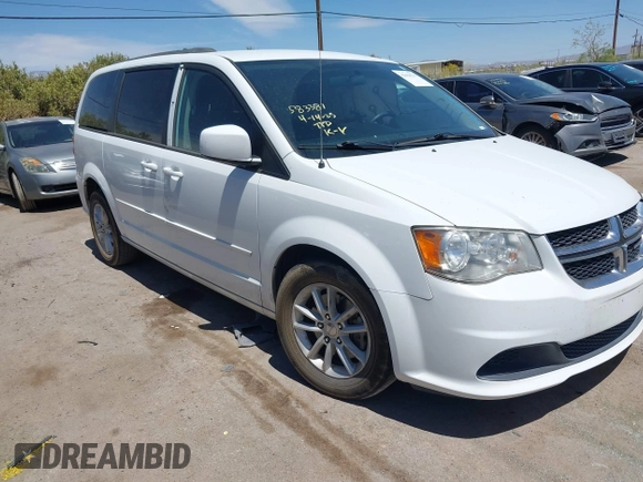 2014 Dodge Grand Caravan SXT with VIN 2C4RDGCG1ER429495, listed as a IAAI auction lot 42058513 with 136,936 mi miles and . Bid and sale history available at DreamBid. Image 1.