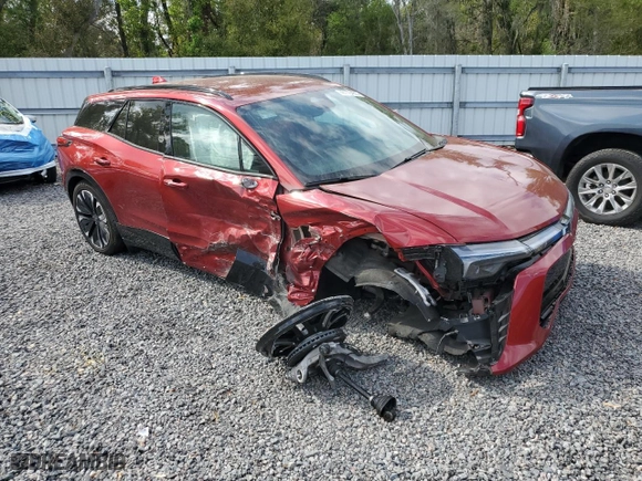 2024 Chevrolet Blazer EV eAWD RS with VIN 3GNKDCRJXRS186511, listed as a Copart auction lot 48778455 with 0 mi miles and Salvage Title. Bid and sale history available at carsss.com. Image 4.