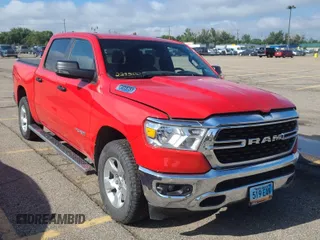 2023 Ram 1500 Big Horn with VIN 1C6RRFFG4PN561004, listed as a IAAI auction lot 42809372 with 75,509 mi miles and . Bid and sale history available at DreamBid. Image 13.