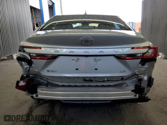2025 Toyota Camry LE with VIN 4T1DAACK2SU054165, listed as a Copart auction lot 54918945 with 11,132 mi miles and Clean Title. Bid and sale history available at carsss.com. Image 6.