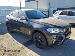 2017 BMW X6 sDrive35i with VIN 5UXKU0C3XH0G68923, listed as a Copart auction lot 83818484 with 0 mi miles and Salvage Title. Bid and sale history available at carsss.com. Image 4.