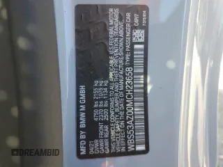 2021 BMW M4 with VIN WBS53AZ00MCH23658, listed as a Copart auction lot 75680694 with 23,816 mi miles and Salvage Title. Bid and sale history available at carsss.com. Image 13.