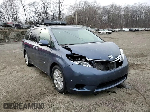 2013 Toyota Sienna XLE with VIN 5TDDK3DC5DS056097, listed as a Copart auction lot 89021805 with Not Provided miles and Salvage Title. Bid and sale history available at DreamBid. Image 14.