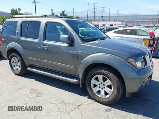 2005 Nissan Pathfinder LE with VIN 5N1AR18U45C718014, listed as a IAAI auction lot 42621614 with 209,757 mi miles and . Bid and sale history available at DreamBid. Image 1.