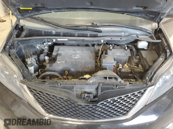 2012 Toyota Sienna SE with VIN 5TDXK3DC2CS193218, listed as a Copart auction lot 87255494 with 191,365 mi miles and Salvage Title. Bid and sale history available at carsss.com. Image 13.