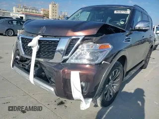 2018 Nissan Armada SV with VIN JN8AY2ND8J9054605, listed as a Copart auction lot 86407704 with 0 mi miles and Salvage Title. Bid and sale history available at carsss.com. Image 11.