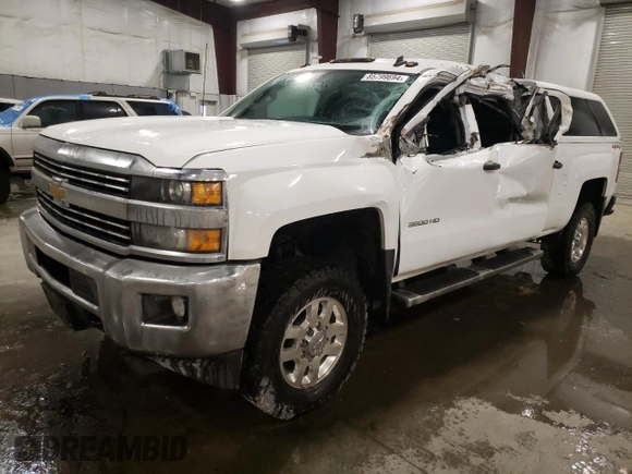 2015 Chevrolet Silverado 3500HD LT with VIN 1GC1KZEG9FF187253, listed as a Copart auction lot 85799694 with 66,939 mi miles and Salvage Title. Bid and sale history available at carsss.com. Image 1.