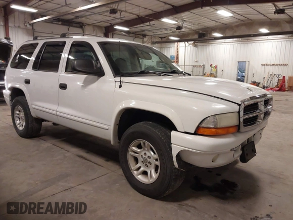 2003 Dodge Durango SLT with VIN 1D4HS48N33F629275, listed as a IAAI auction lot 41667214 with 163,391 mi miles and . Bid and sale history available at DreamBid. Image 1.