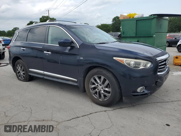 2015 Infiniti QX60 with VIN 5N1AL0MM5FC553884, listed as a Copart auction lot 57854135 with 115,633 mi miles and Clean title. Bid and sale history available at DreamBid. Image 4.