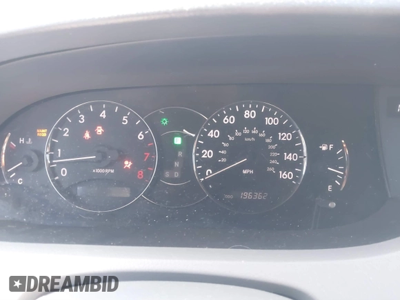 2005 Toyota Avalon XL z VIN 4T1BK36B75U044022, wystawiony jako IAAI lot #41330241 z przebiegiem 196 362 mil mil oraz . Historia ofert i sprzedaży dostępna na DreamBid. Obrazek 7.
