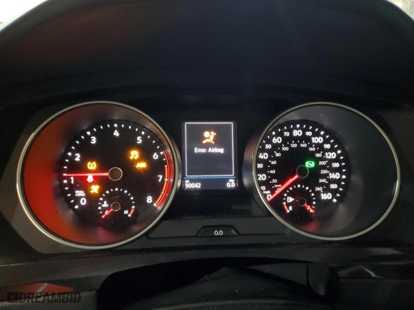 2019 Volkswagen Tiguan S with VIN 3VV0B7AX7KM157721, listed as a Copart auction lot 46492285 with 90,042 mi miles and Salvage Title. Bid and sale history available at carsss.com. Image 9.