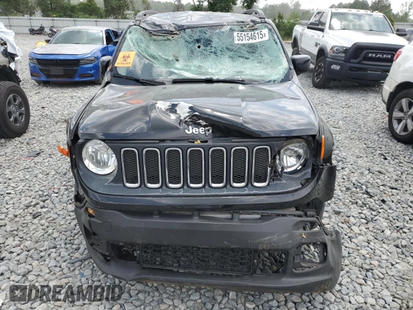2017 Jeep Renegade Altitude z VIN ZACCJABB1HPF76944, wystawiony jako Copart lot #55154615 z przebiegiem 106 292 mil mil oraz Szkoda całkowita • Salvage title. Historia ofert i sprzedaży dostępna na DreamBid. Obrazek 5.