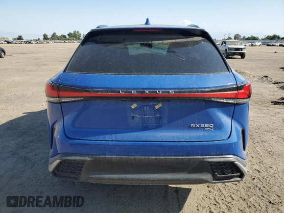 2023 Lexus RX 350 with VIN 2T2BAMCA7PC029167, listed as a Copart auction lot 59621015 with Not provided miles and Salvage title. Bid and sale history available at DreamBid. Image 6.