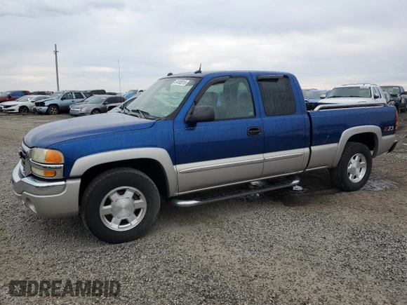 2004 GMC Sierra 1500 SLE with VIN 1GTEK19T34Z267816, listed as a Copart auction lot 54185515 with 214,695 mi miles and Salvage title. Bid and sale history available at DreamBid. Image 1.