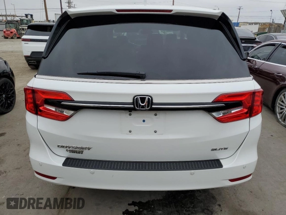 2022 Honda Odyssey Elite with VIN 5FNRL6H91NB009531, listed as a Copart auction lot 62002835 with 77,822 mi miles and Salvage title. Bid and sale history available at DreamBid. Image 6.