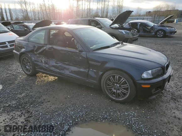 2002 BMW 3 Series M3 with VIN WBSBL93452JR17119, listed as a Copart auction lot 86882574 with 45,108 mi miles and Salvage Title. Bid and sale history available at DreamBid. Image 4.