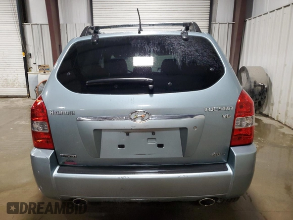 2006 Hyundai Tucson GLS with VIN KM8JN72D36U270643, listed as a Copart auction lot 52848415 with 102,245 mi miles and Salvage Title. Bid and sale history available at carsss.com. Image 6.