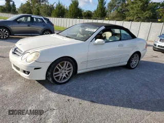 2008 Mercedes-Benz CLK 350 with VIN WDBTK56F28F240335, listed as a Copart auction lot 76526334 with 124,303 mi miles and Salvage Title. Bid and sale history available at DreamBid. Image 1.