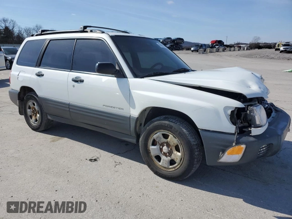 2001 Subaru Forester L with VIN JF1SF63541H711842, listed as a Copart auction lot 45589005 with 312,062 mi miles and Salvage Title. Bid and sale history available at carsss.com. Image 4.