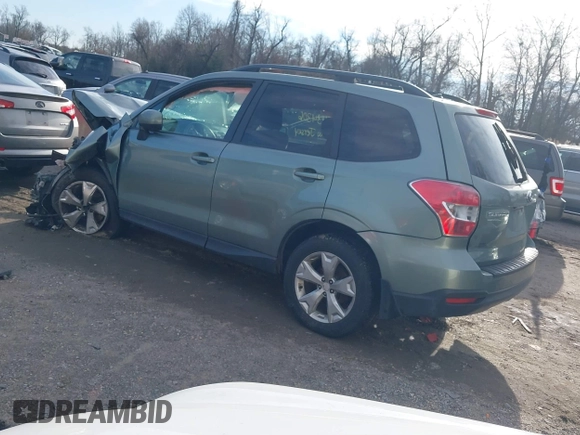 2014 Subaru Forester Premium with VIN JF2SJAEC4EH450081, listed as a IAAI auction lot 41134306 with Not Provided miles and . Bid and sale history available at DreamBid. Image 3.
