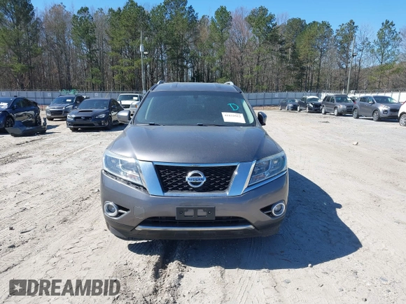 2015 Nissan Pathfinder Platinum with VIN 5N1AR2MM5FC684212, listed as a IAAI auction lot 41832912 with 157,465 mi miles and . Bid and sale history available at DreamBid. Image 12.