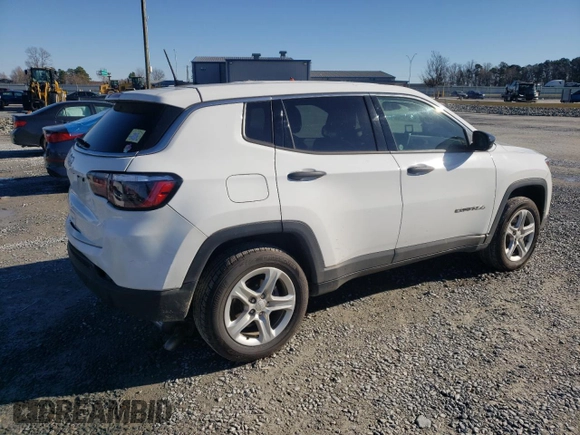 2023 Jeep Compass Sport with VIN 3C4NJDAN2PT511064, listed as a Copart auction lot 85946234 with 30,024 mi miles and Salvage title. Bid and sale history available at DreamBid. Image 3.