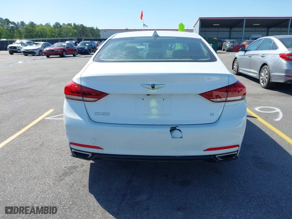 2016 Hyundai Genesis 3.8L with VIN KMHGN4JE2GU128482, listed as a IAAI auction lot 42065181 with 163,925 mi miles. Bid and sale history available at carsss.com. Image 16.